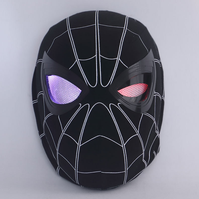 Marvel Spider-Man Far from Home Mask Peter Parker Eyes Movable Electronic Cosplay Headgear Takerlama