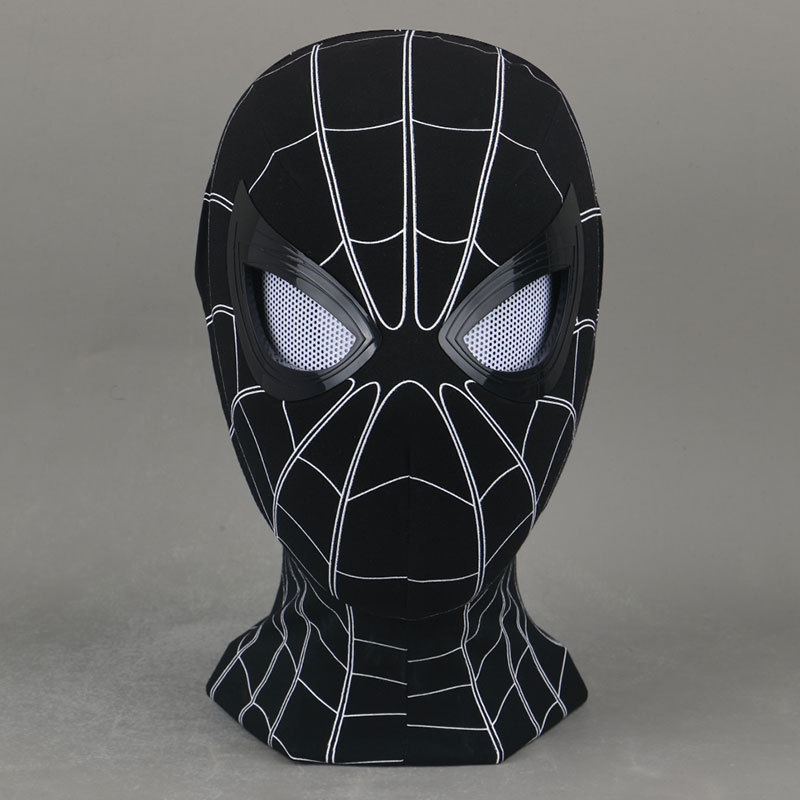 Marvel Spider-Man Far from Home Mask Peter Parker Eyes Movable Electronic Cosplay Headgear Takerlama