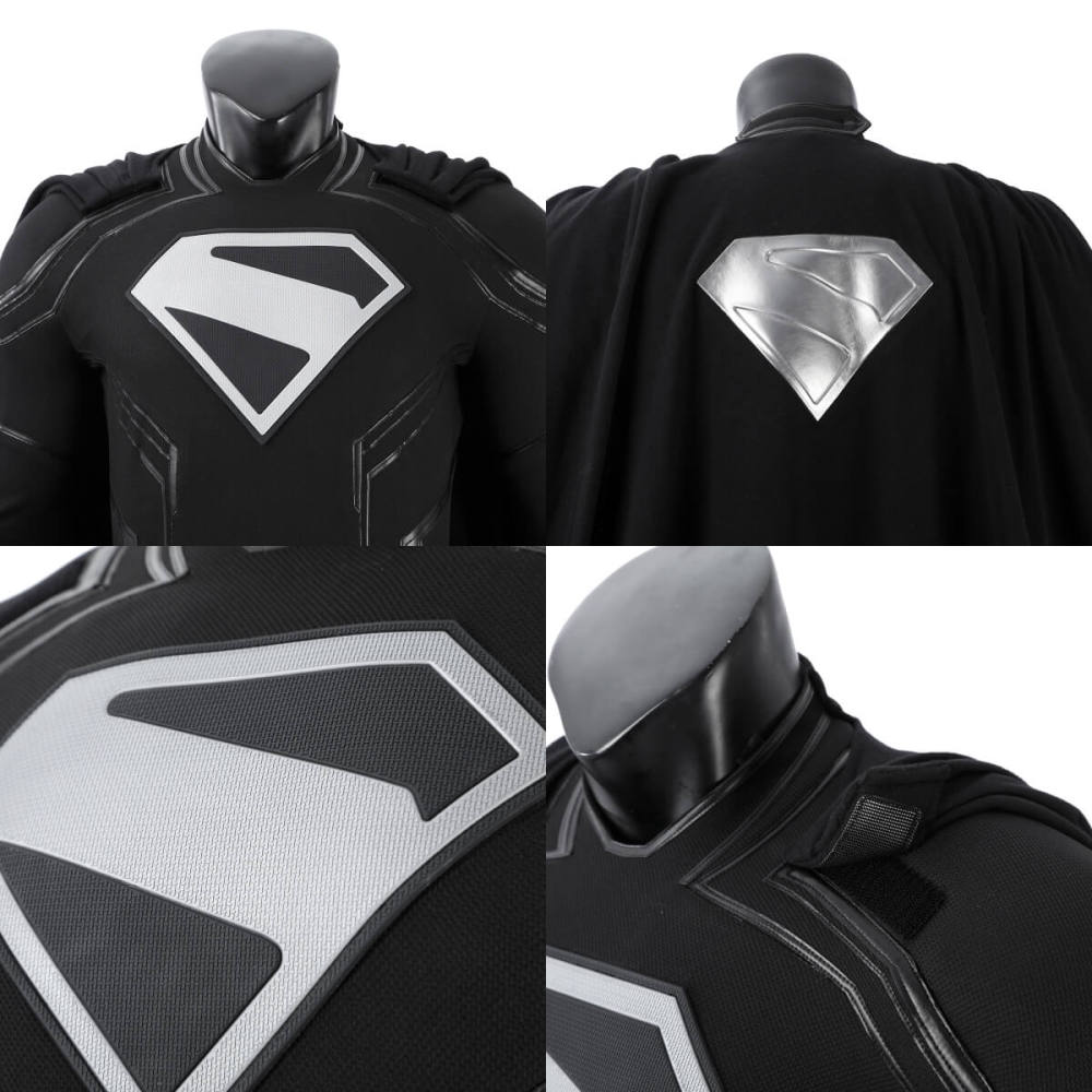 Movie Superman 2025 Clark Kent Halloween Cosplay Costume Black Superhero Outfits Takerlama