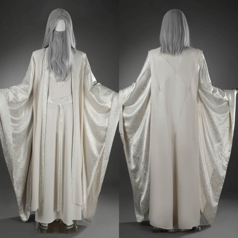 LOTR Saruman the White Cosplay Costume Wizards Halloween Party Outfits Men Takerlama