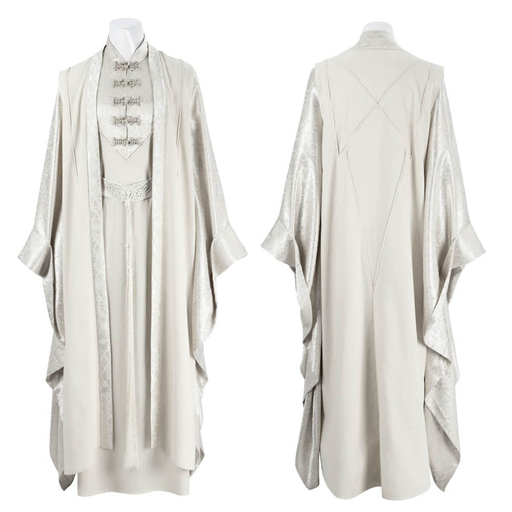 LOTR Saruman the White Cosplay Costume Wizards Halloween Party Outfits Men Takerlama