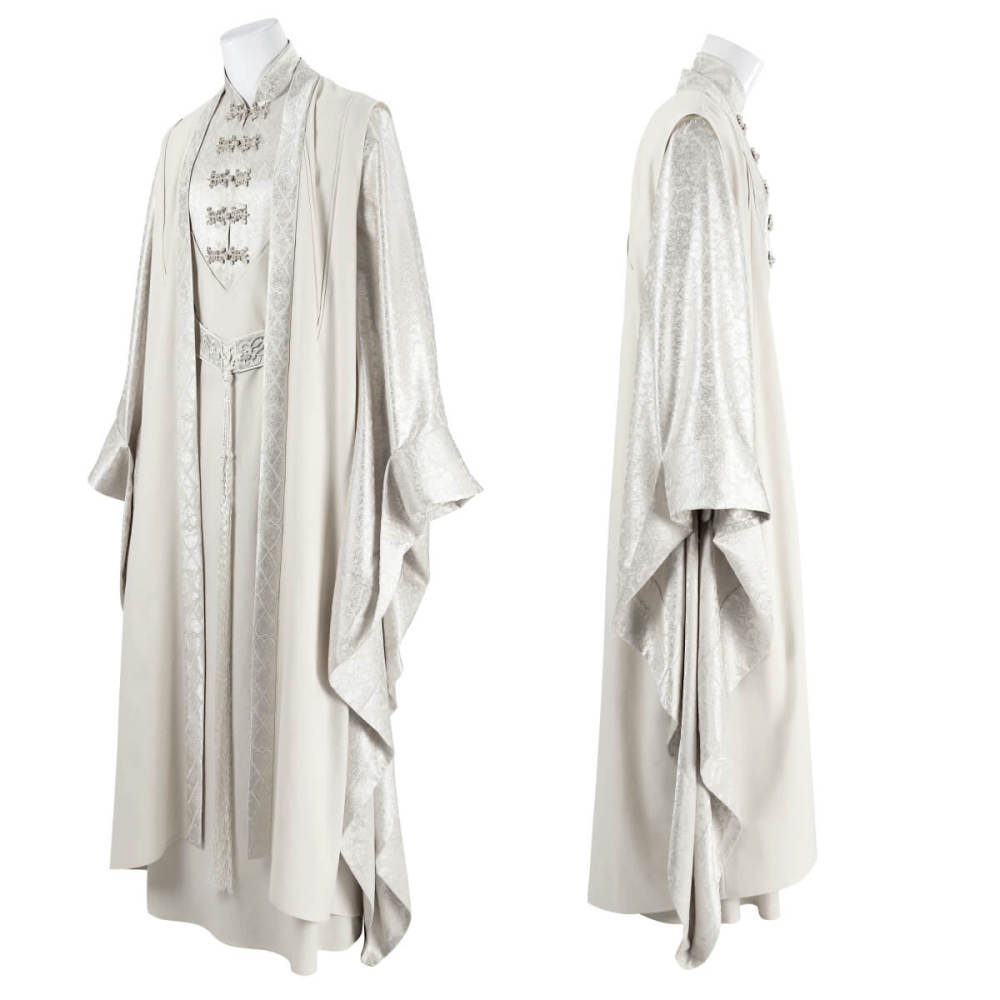 LOTR Saruman the White Cosplay Costume Wizards Halloween Party Outfits Men Takerlama