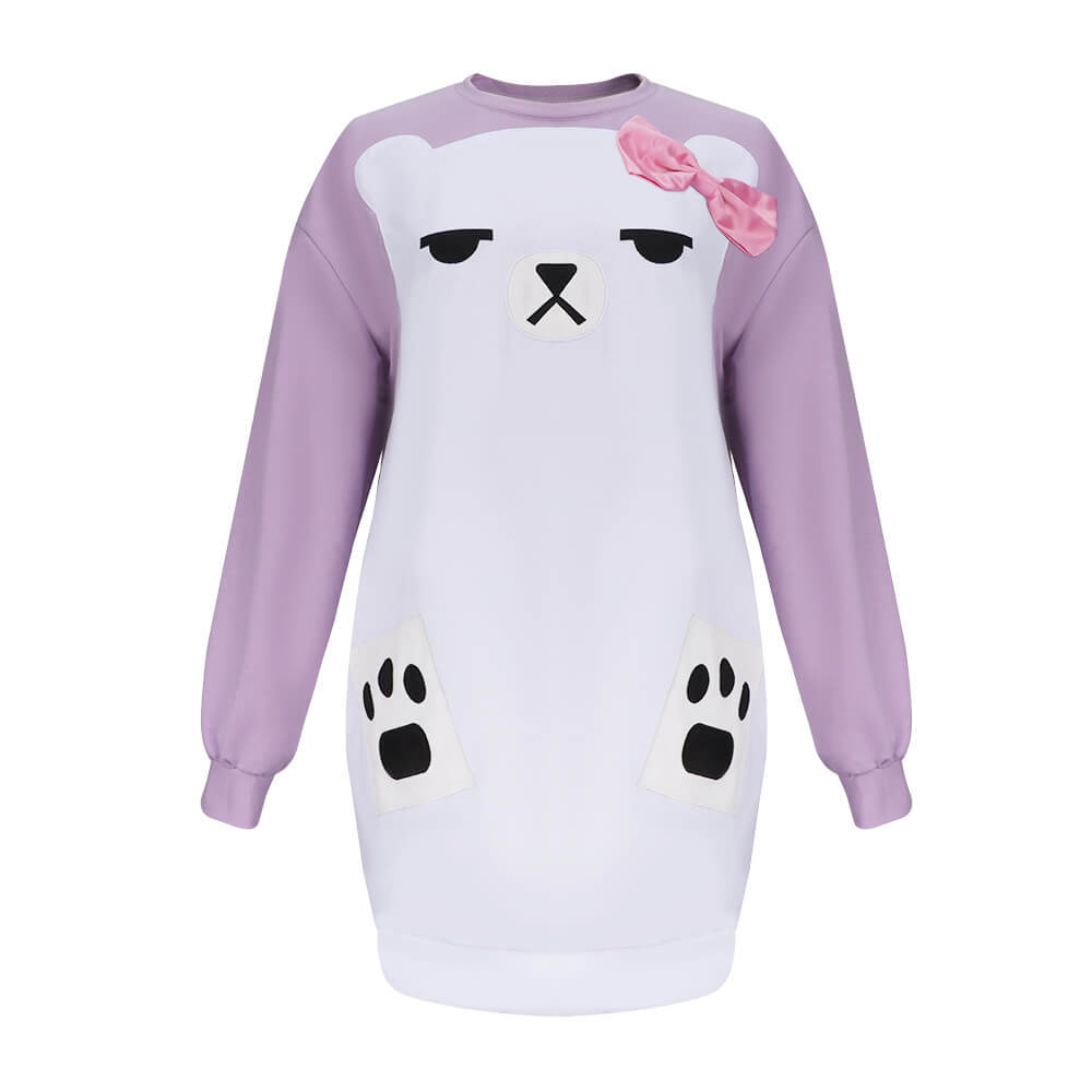 Kpop Demon Hunters Mira Cosplay Costume Bear Pajamas Women's Hoodie Takerlama