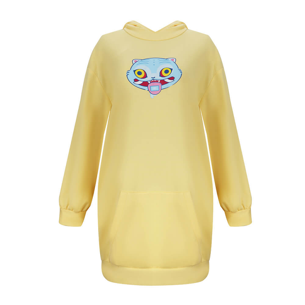 Kpop Demon Hunters Zoey Derpy Tiger Hoodie Cosplay Costume Takerlama