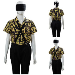 Eleven Cosplay Costume ST Season 3 Shirt Suspenders