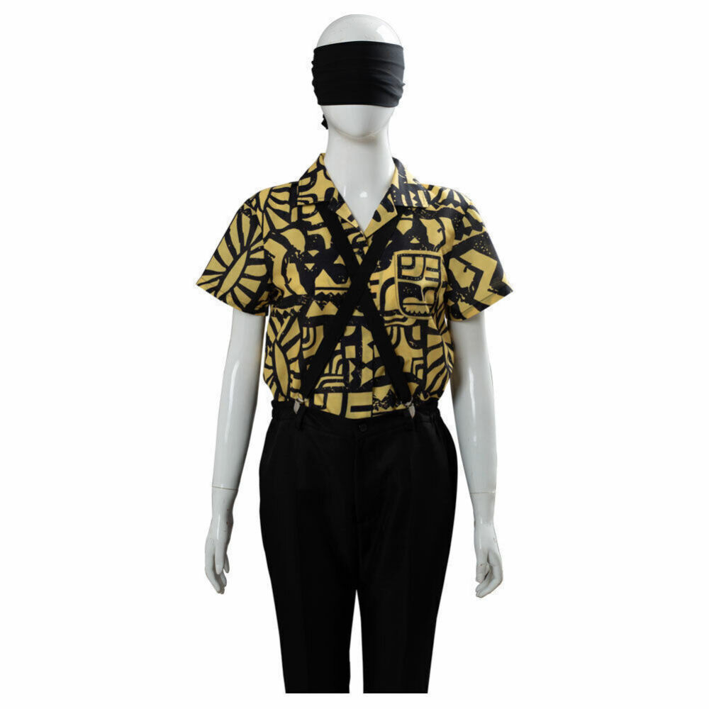 Eleven Cosplay Costume ST Season 3 Shirt Suspenders
