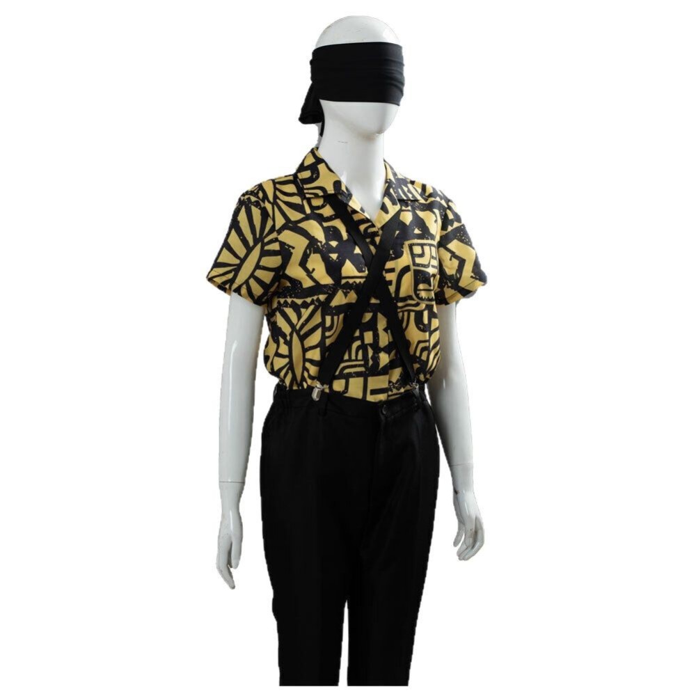 Eleven Cosplay Costume ST Season 3 Shirt Suspenders