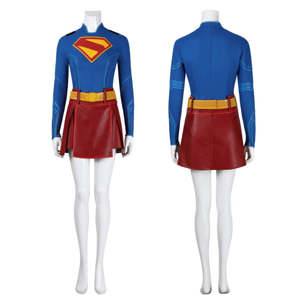 Superman Legacy Supergirl Cosplay Costume 2025 Movie Kara Zor-El Superheroe Jumpsuit Cloak Takerlama