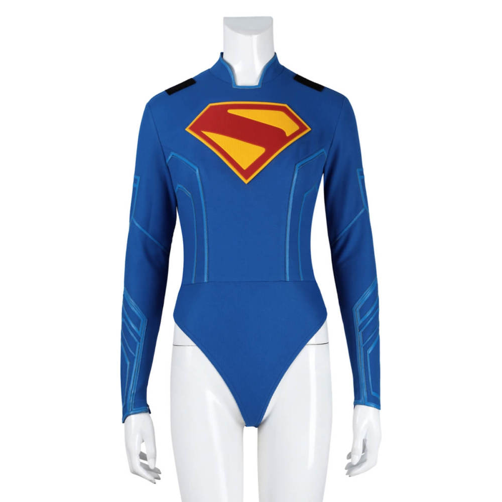 Superman Legacy Supergirl Cosplay Costume 2025 Movie Kara Zor-El Superheroe Jumpsuit Cloak Takerlama