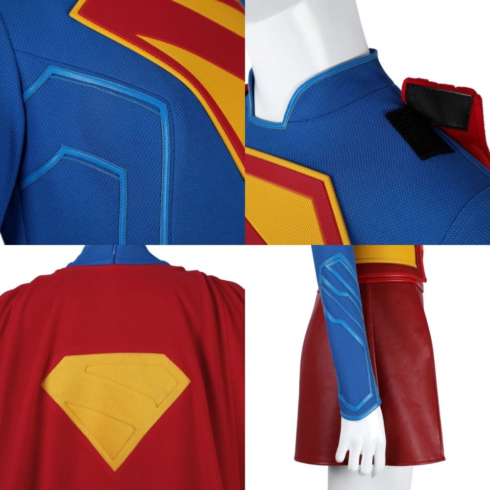 Superman Legacy Supergirl Cosplay Costume 2025 Movie Kara Zor-El Superheroe Jumpsuit Cloak Takerlama