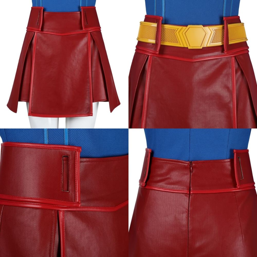 Superman Legacy Supergirl Cosplay Costume 2025 Movie Kara Zor-El Superheroe Jumpsuit Cloak Takerlama