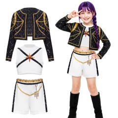 Child Kpop Demon Hunters Rumi Golden Stage Outfits Teenagers Cosplay Costume Girls Gifts Takerlama  In Stock