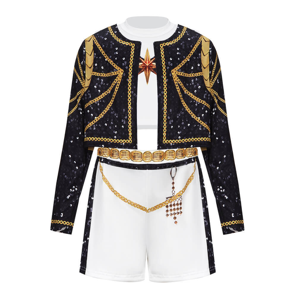 Child Kpop Demon Hunters Rumi Golden Stage Outfits Teenagers Cosplay Costume Girls Gifts Takerlama