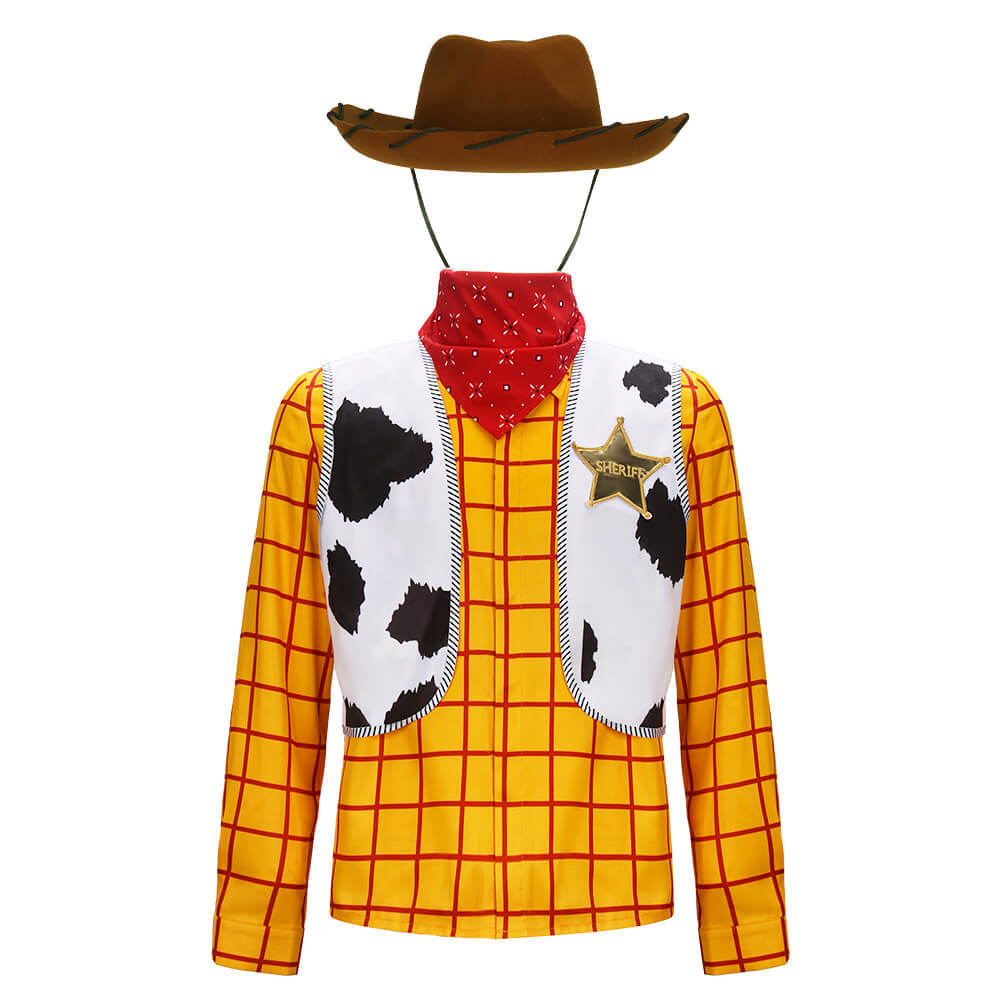 Toy Story Woody Cowboy Costume Adult Halloween Cosplay Outfits With Hat In Stock Takerlama