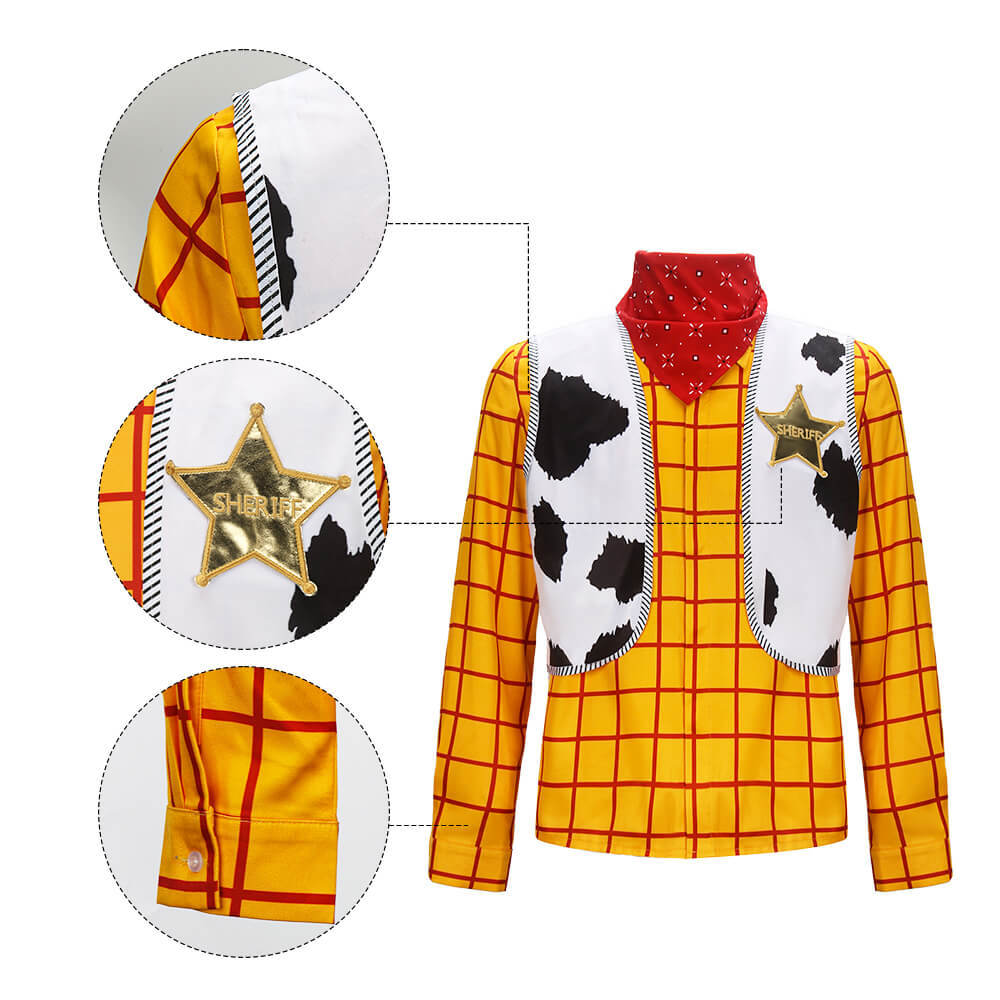 Toy Story Woody Cowboy Costume Adult Halloween Cosplay Outfits With Hat In Stock Takerlama