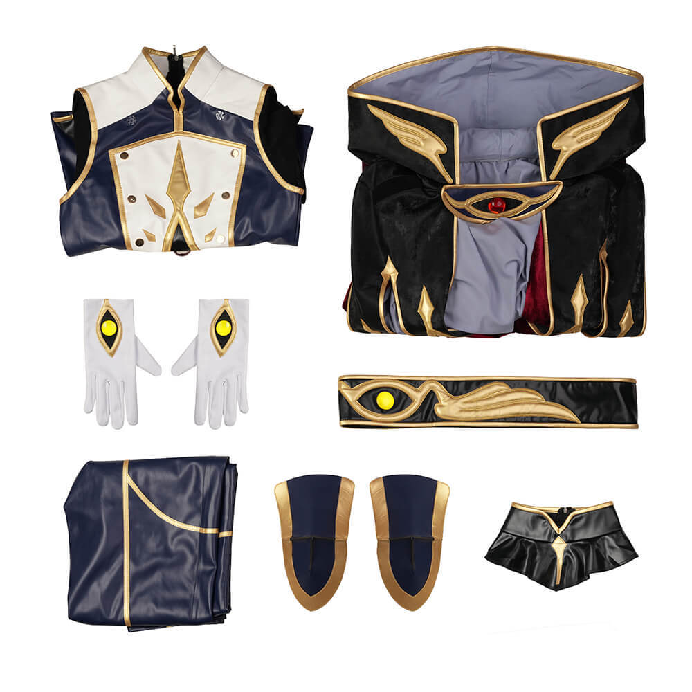 Anime Code Geass Suzaku Kururugi Cosplay Costume Takerlama
