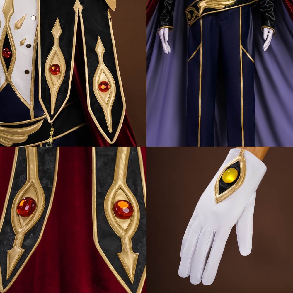 Anime Code Geass Suzaku Kururugi Cosplay Costume Takerlama