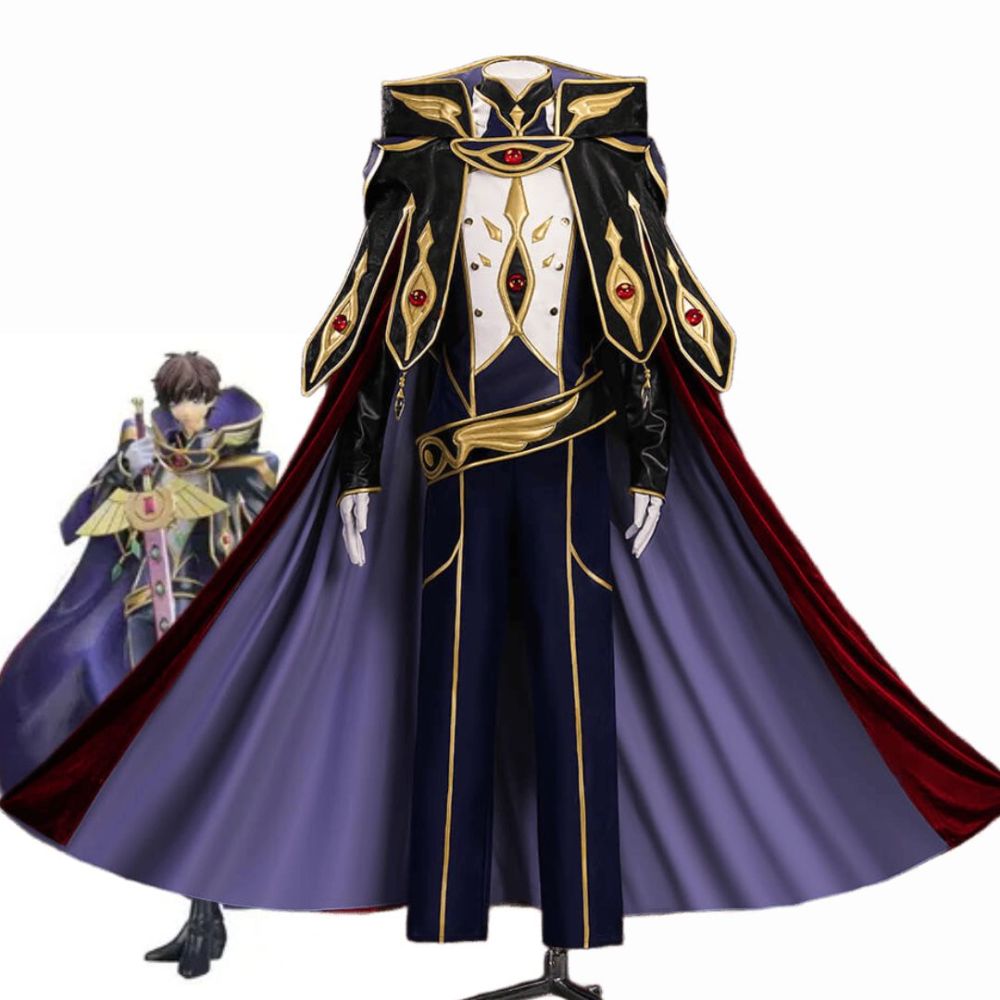 Anime Code Geass Suzaku Kururugi Cosplay Costume Takerlama