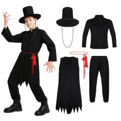 Child The Saja Boys Jinu Demon Suit Cosplay Costume-Kpop Demon Hunters Takerlama In Stock