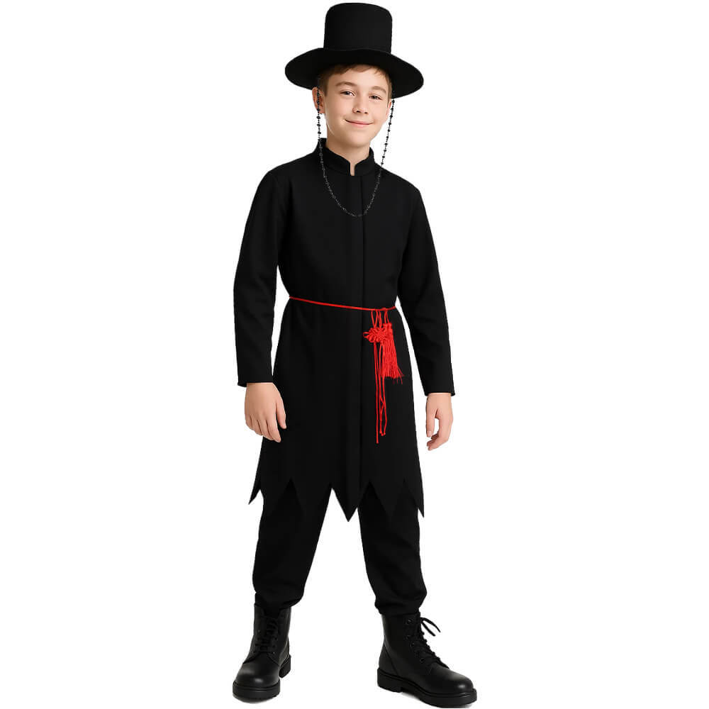 Child The Saja Boys Jinu Demon Suit Cosplay Costume-Kpop Demon Hunters Takerlama