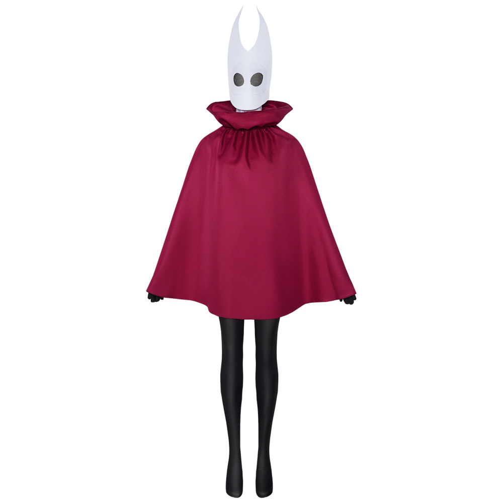 Hollow Knight Silksong Hornet Cosplay Costume Halloween Party Princess Jumpsuit Cloak-Takerlama