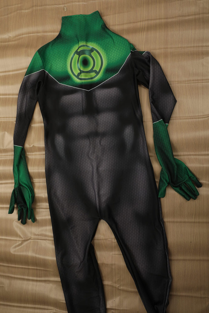 Green Lantern John Stewart Halloween Cosplay Costume Superhero 3D Print Bodysuit Takerlama