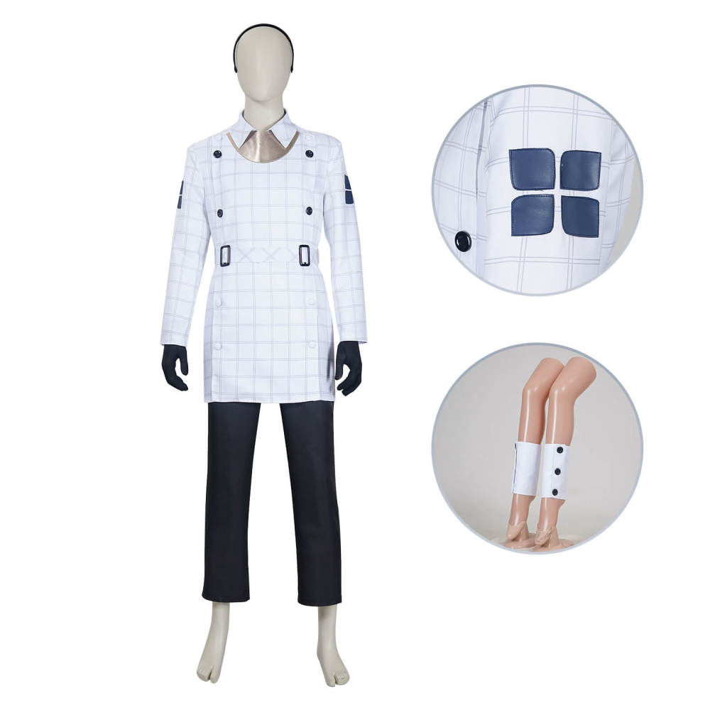 Metaphor: ReFantazio Travelling Boy Will Cosplay Costume White Takerlama