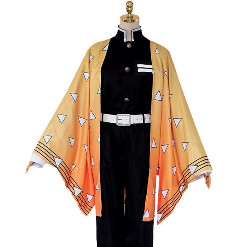 Adults Zenitsu Agatsuma Cosplay Costume Anime Outfits For  Halloween Party Takerlama In Stock