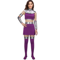 Kory Anders Koriand'r Halloween Cosplay Costume Superheroine Starfire 3D Printed Bodysuit Adult Takerlama