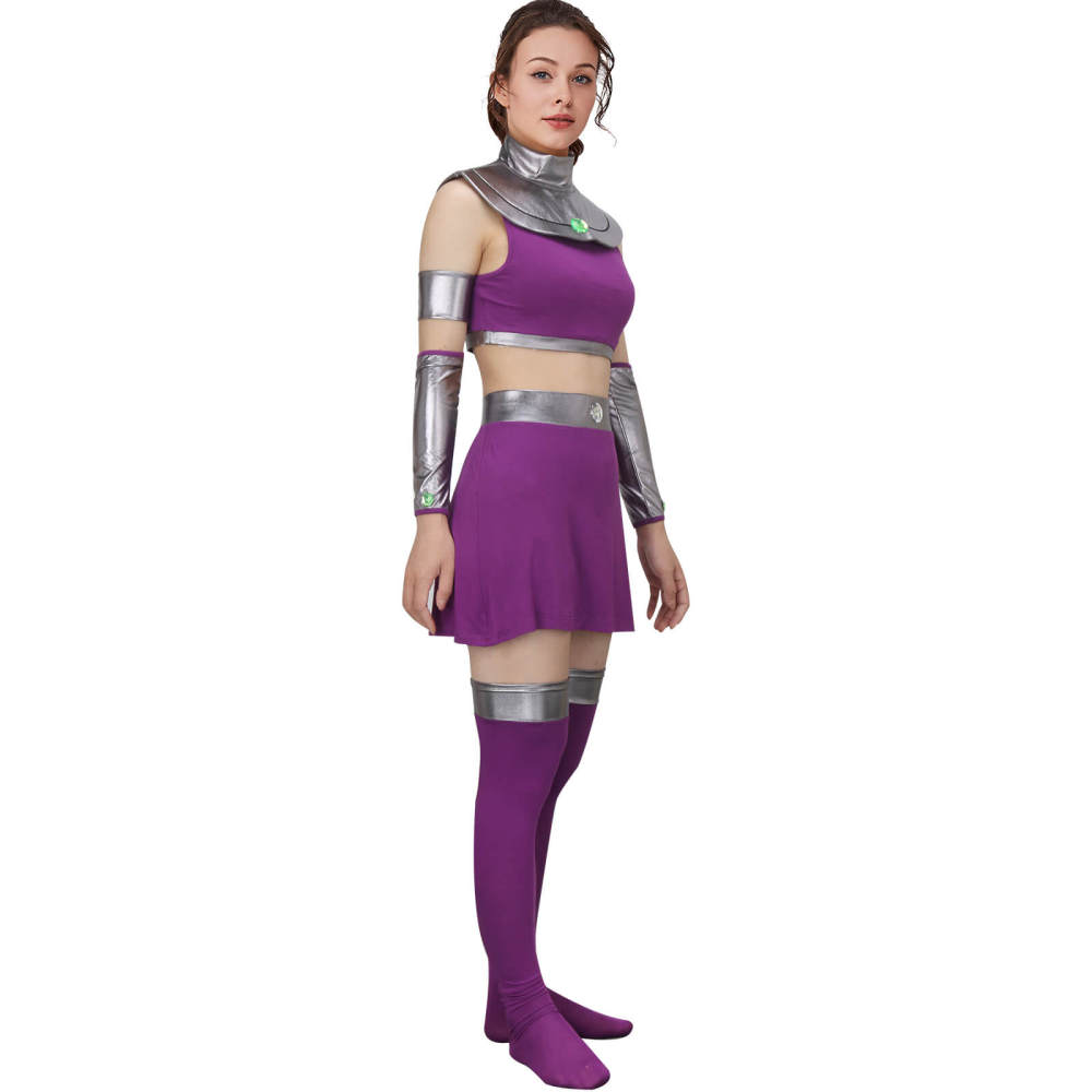 Kory Anders Koriand'r Halloween Cosplay Costume Superheroine Starfire 3D Printed Bodysuit Adult Takerlama Style B In Stock