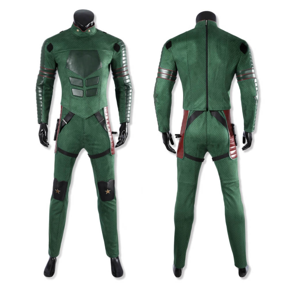 Deluxe Vought Rising Soldier Boy Cosplay Costume with Eye Mask The Boys Takerlama