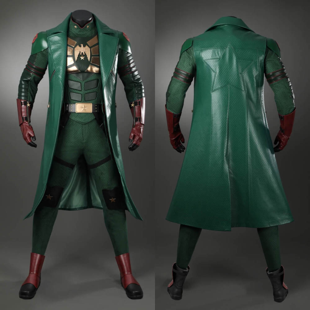 Deluxe Vought Rising Soldier Boy Cosplay Costume with Eye Mask The Boys Takerlama