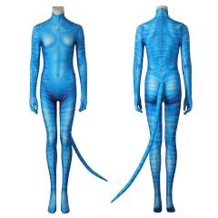 Avatar 2 The Way of Water Neytiri Cosplay Costume Jumpsuit Tail Mask Women Gifts Takerlama