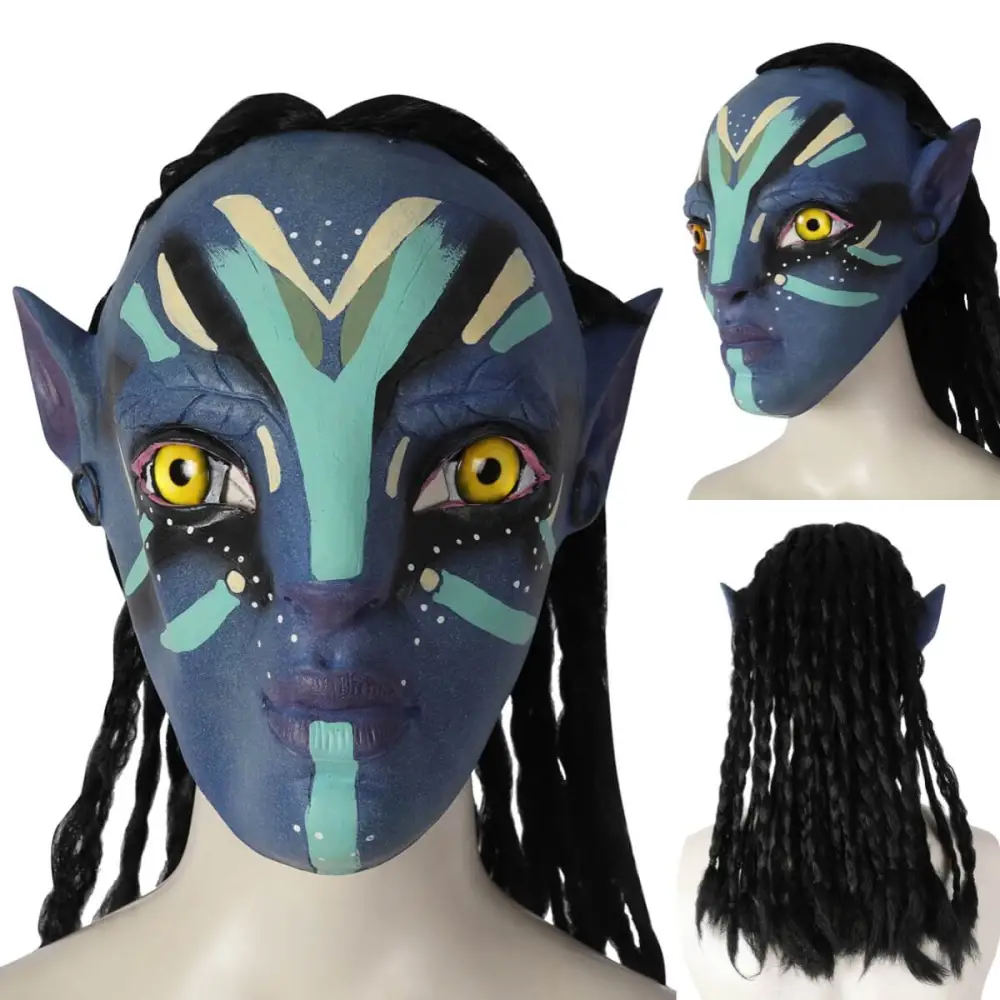 Avatar 2 The Way of Water Neytiri Cosplay Costume Jumpsuit Tail Mask ...