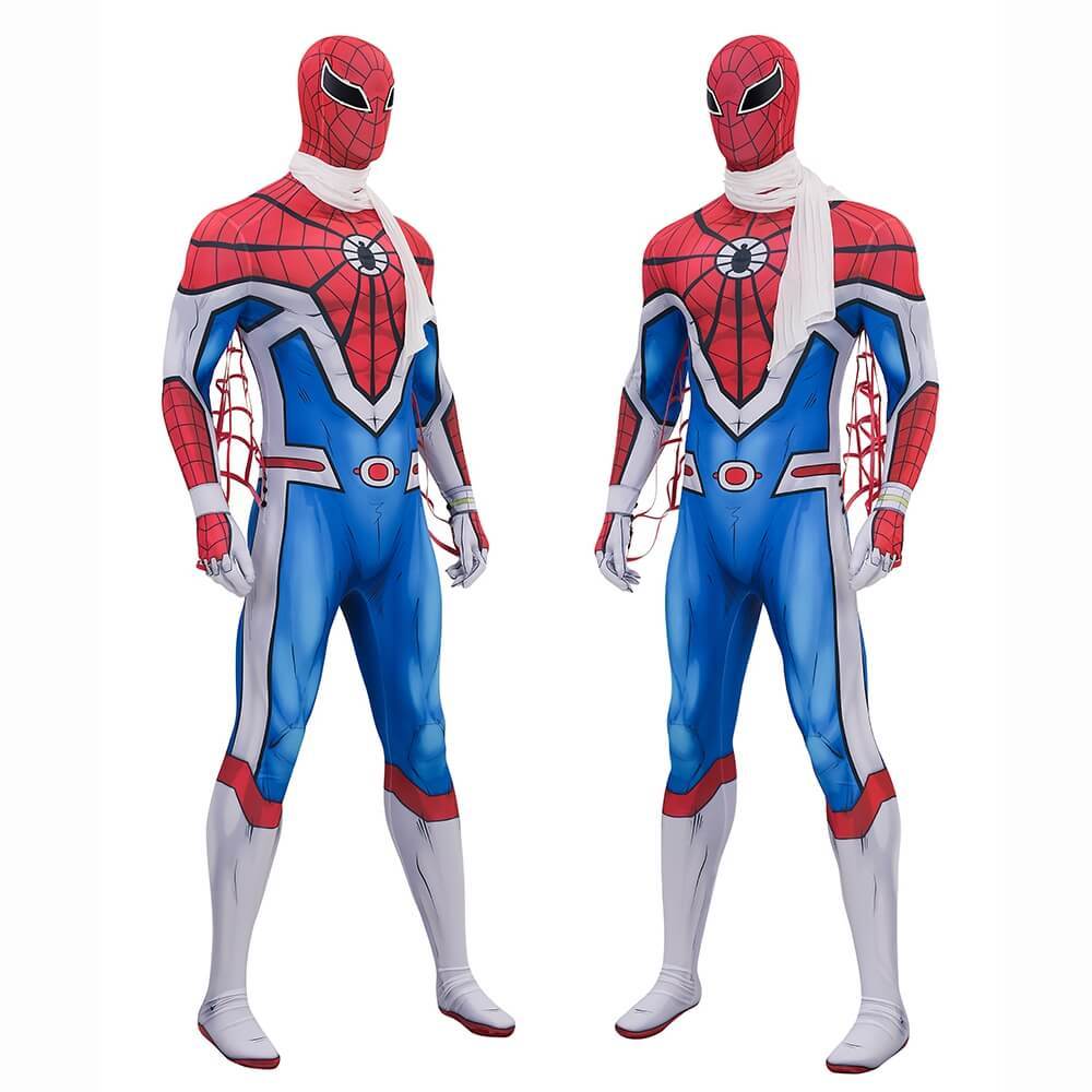 Spider-Man Takuya Yamashiro Cosplay Costume Spider-Verse Vs. Venomverse Jumpsuit Mask Takerlama