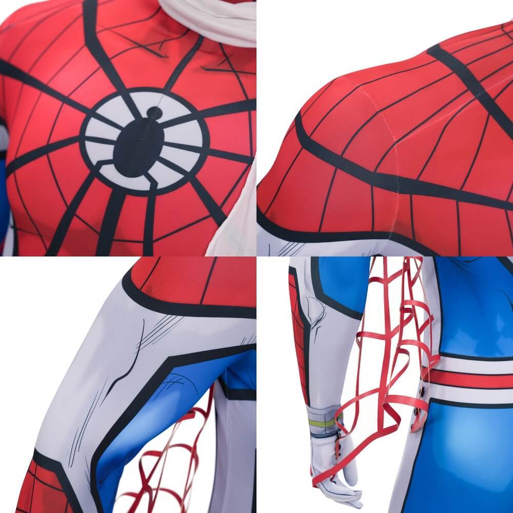 Spider-Man Takuya Yamashiro Cosplay Costume Spider-Verse Vs. Venomverse Jumpsuit Mask Takerlama