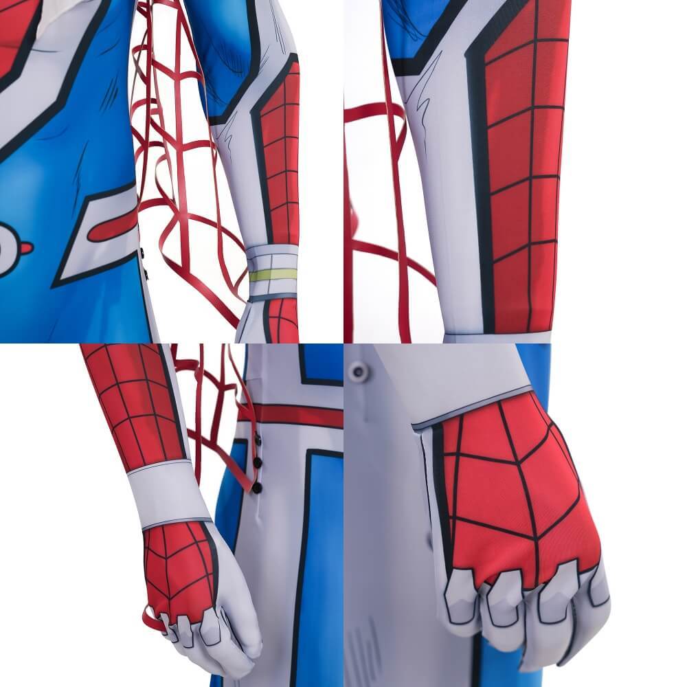 Spider-Man Takuya Yamashiro Cosplay Costume Spider-Verse Vs. Venomverse Jumpsuit Mask Takerlama
