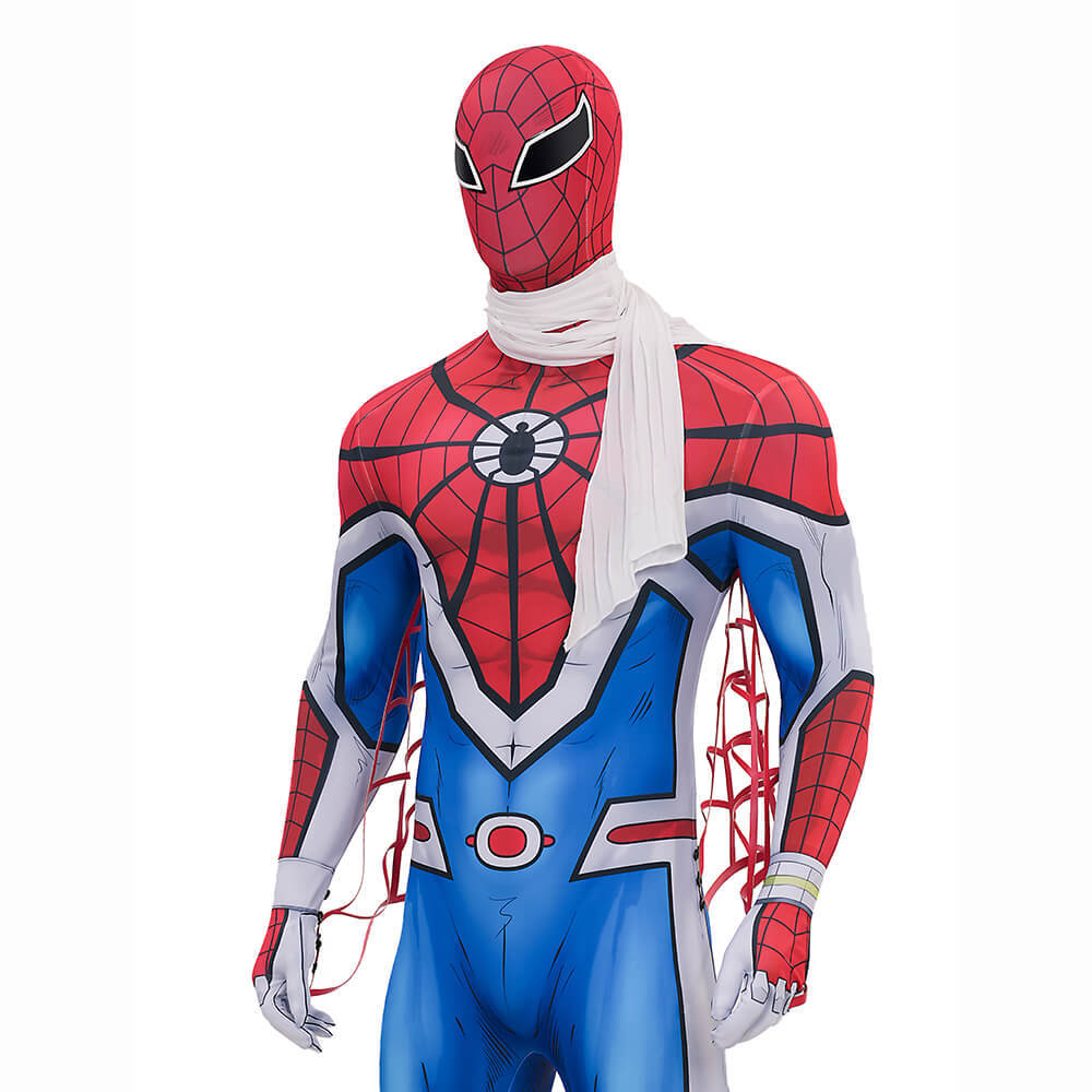 Spider-Man Takuya Yamashiro Cosplay Costume Spider-Verse Vs. Venomverse Jumpsuit Mask Takerlama