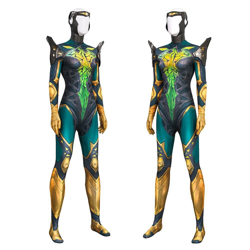 Marvel Rivals Phoenix Jean Grey Cosplay Costume Printed Style For Women Takerlama