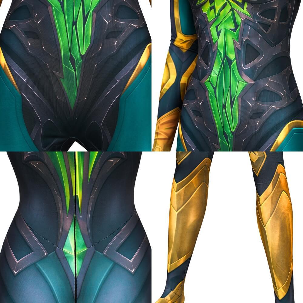 Marvel Rivals Phoenix Jean Grey Cosplay Costume Printed Style For Women Takerlama