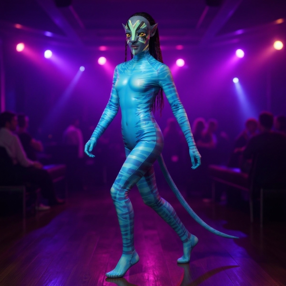 Avatar 2 The Way of Water Neytiri Cosplay Costume Jumpsuit Tail Mask Women Gifts Takerlama