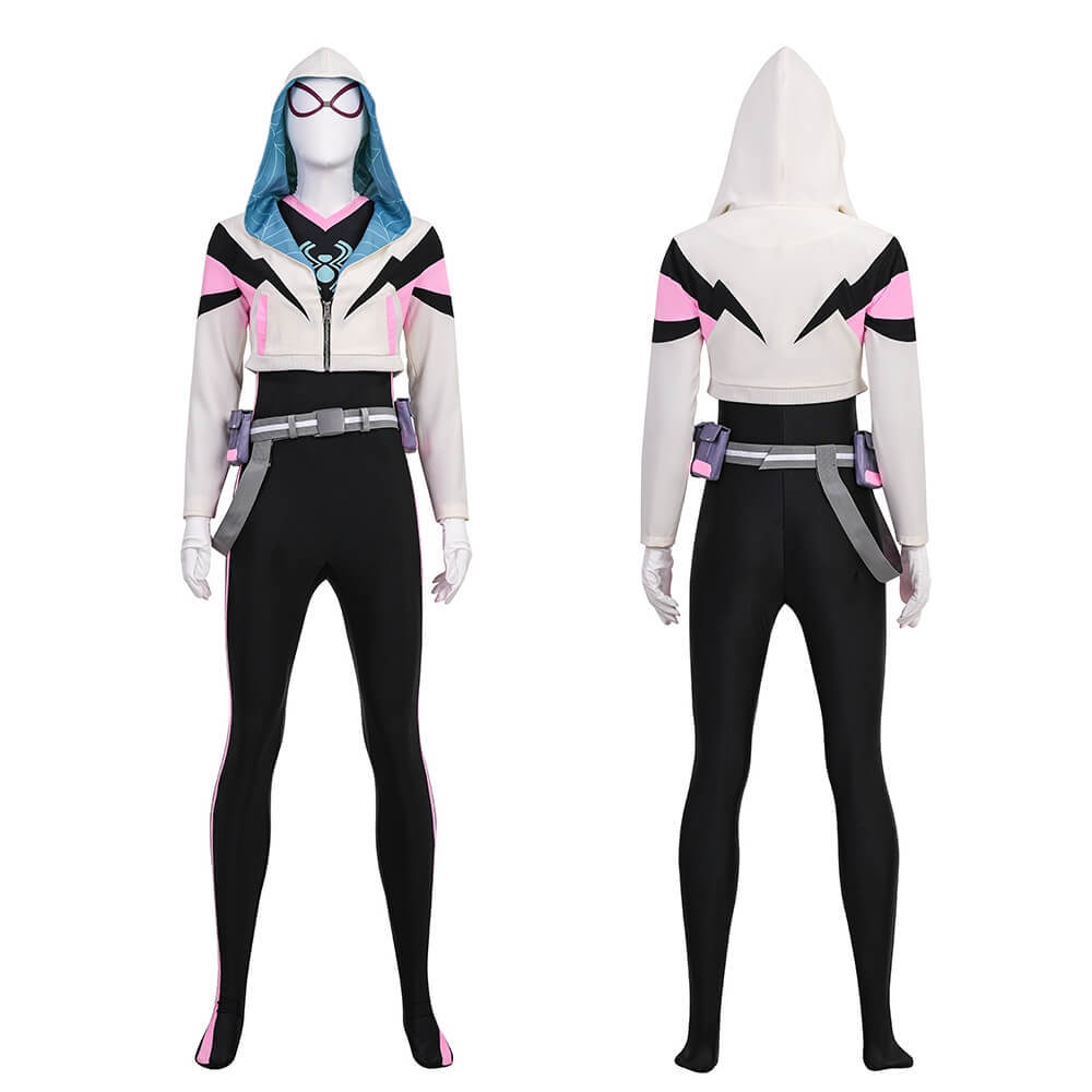 Spider Gwen Stacy Cosplay Costume Your Friendly Neighborhood Spider-Man Season 2 Takerlama