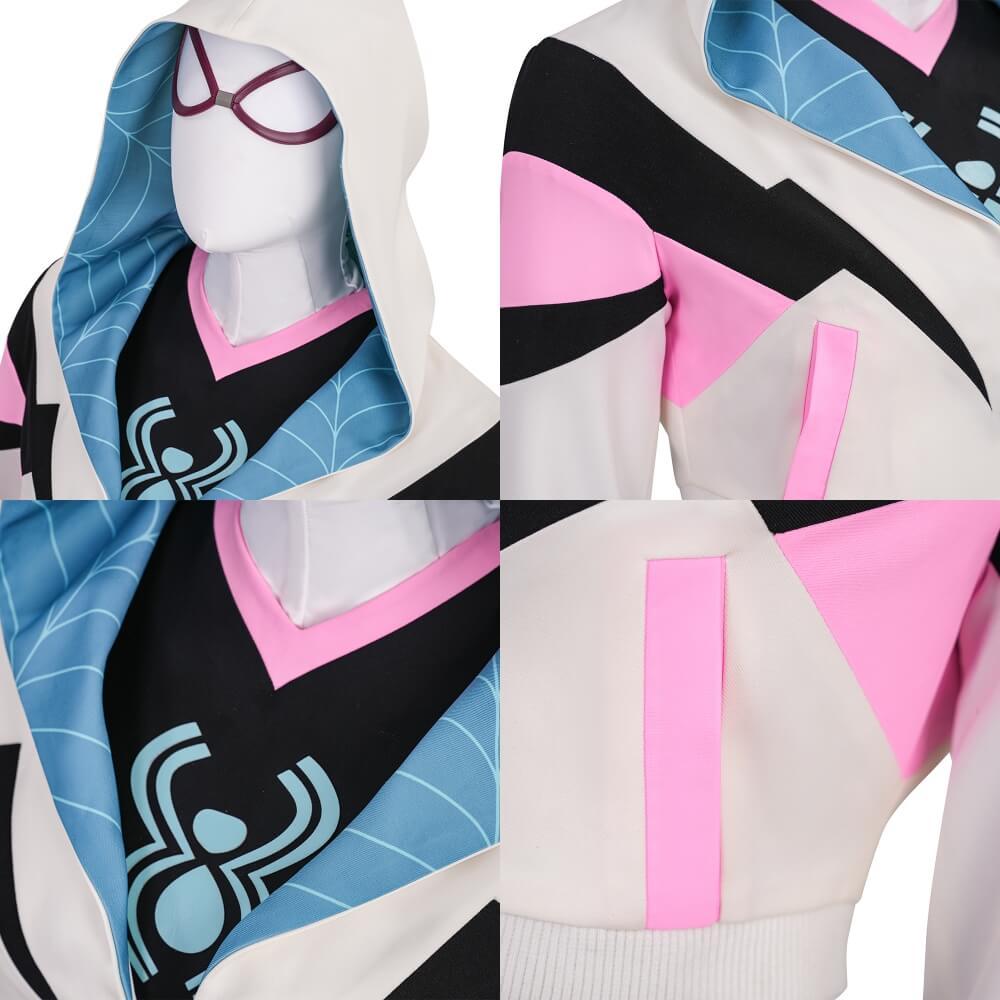 Spider Gwen Stacy Cosplay Costume Your Friendly Neighborhood Spider-Man Season 2 Takerlama