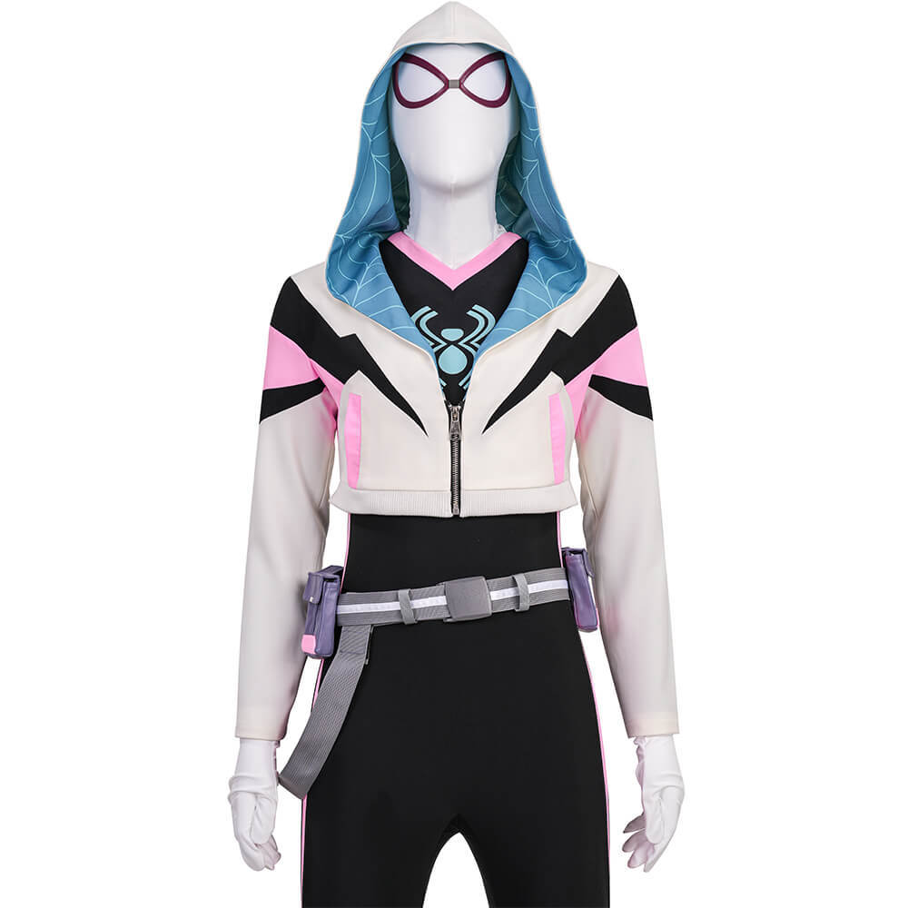 Spider Gwen Stacy Cosplay Costume Your Friendly Neighborhood Spider-Man Season 2 Takerlama