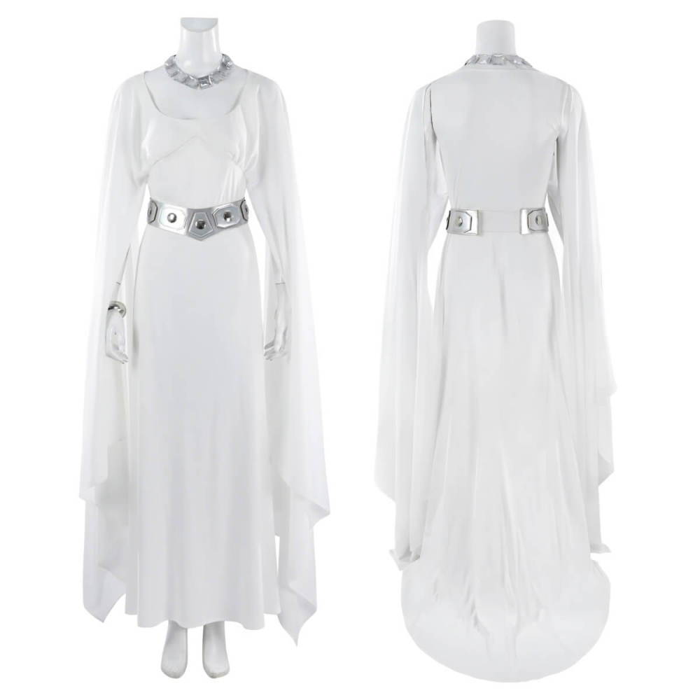 Princess Leia Fancy Dress Star Wars A New Hope White Cosplay Costume Gifts For Women Takerlama