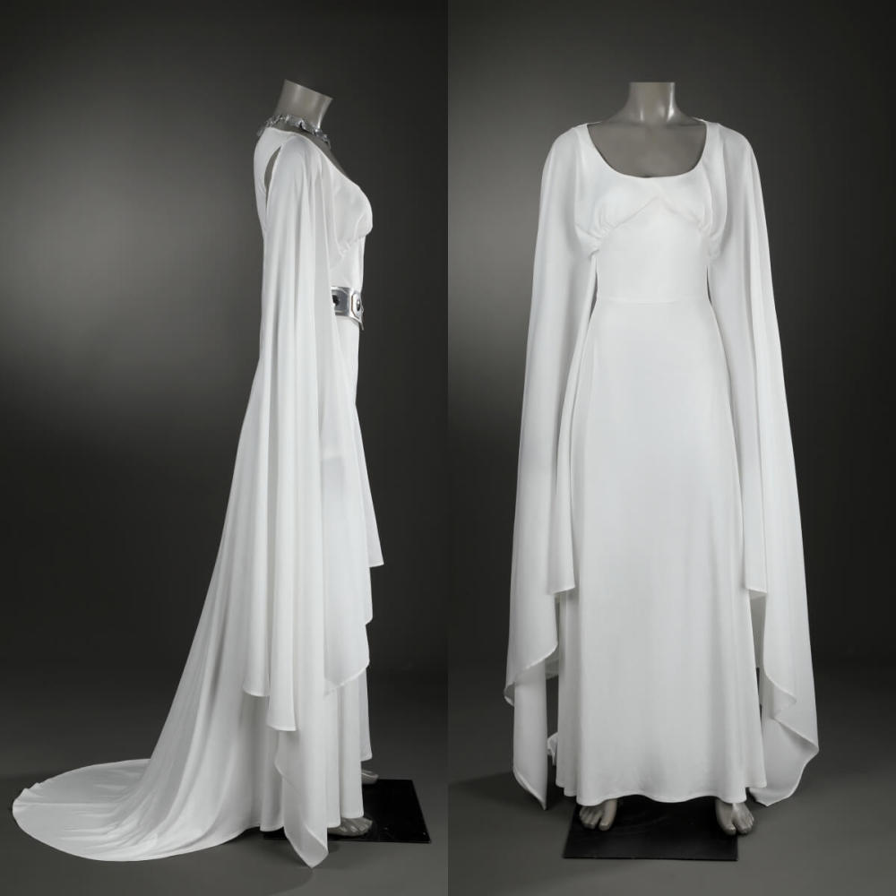 Princess Leia Fancy Dress Star Wars A New Hope White Cosplay Costume Gifts For Women Takerlama