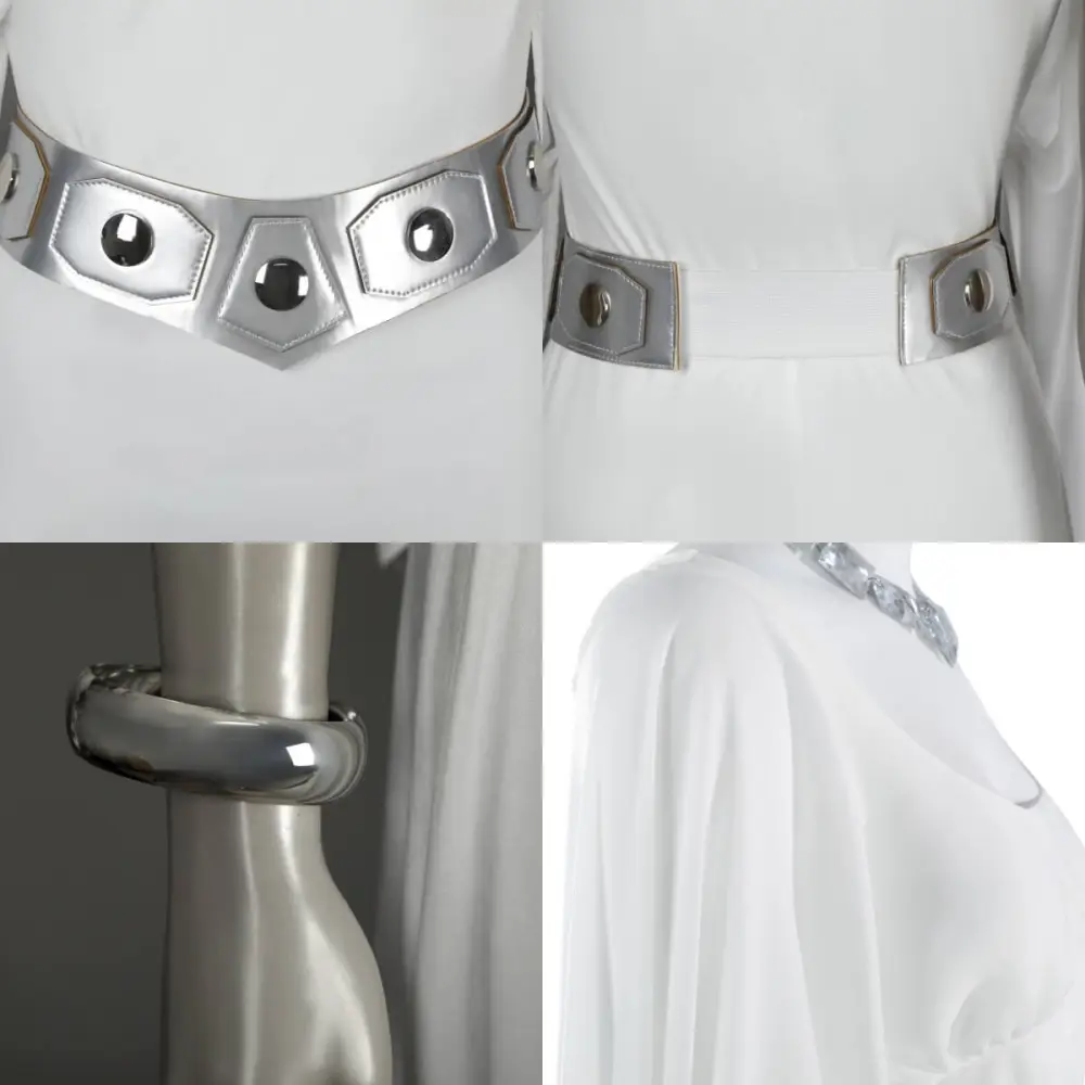 strapless open back dress Star Wars Princess Leia Girl's Costume Dress Kids Fancy Dress Party Co   Vanilla Underground