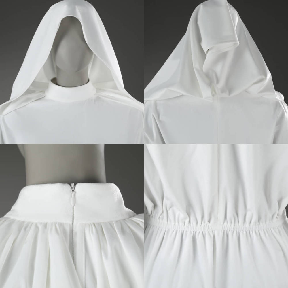 Star Wars A New Hope Princess Leia Cosplay Costume White Dress Belt Takerlama