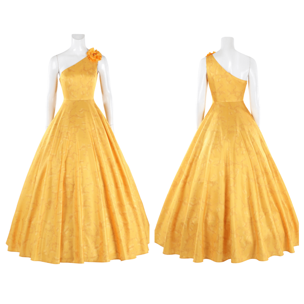 Zootopia 2 Judy Hopps Yellow Full Length Fancy Dress Women's Cosplay Costume Takerlama