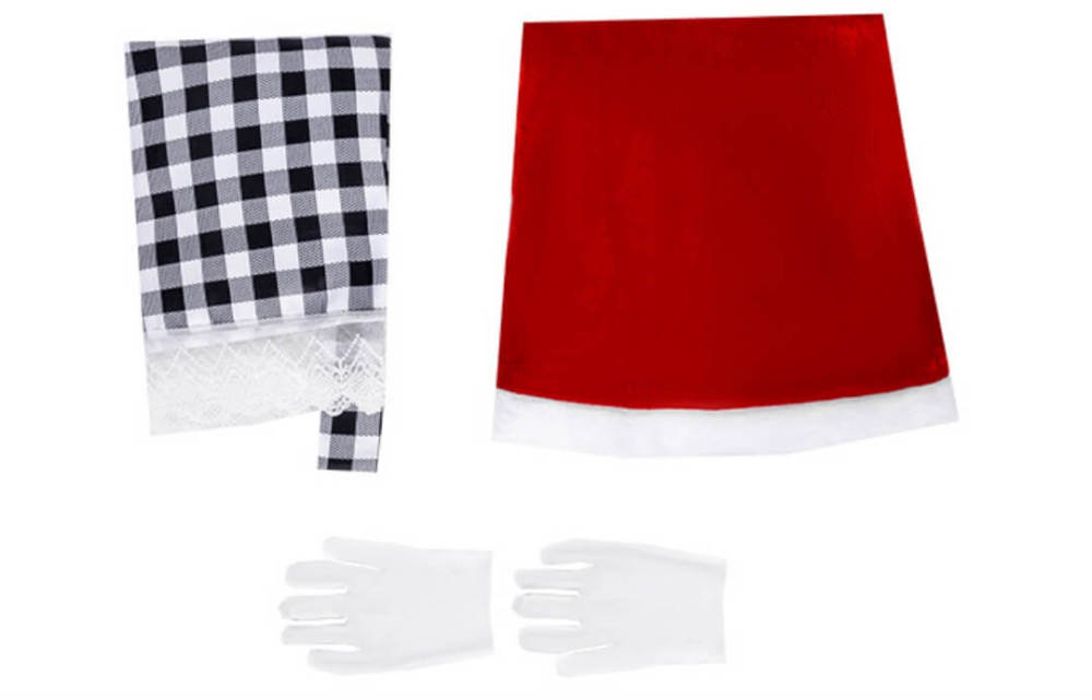 Christmas Cindy Lou Who Costume Red Fancy Dress for Women Takerlama